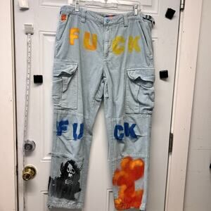 Empyre Corduroy Size 32 Pants Skater Surf Goth Emo Punk AAA3894